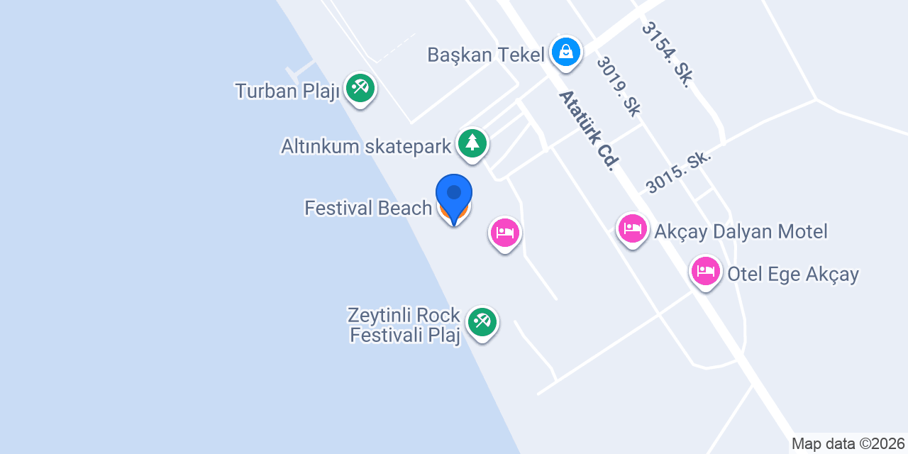 Festival Beach konumu