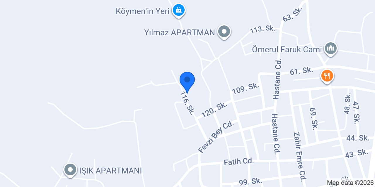 Tapu Müdürlüğü konumu