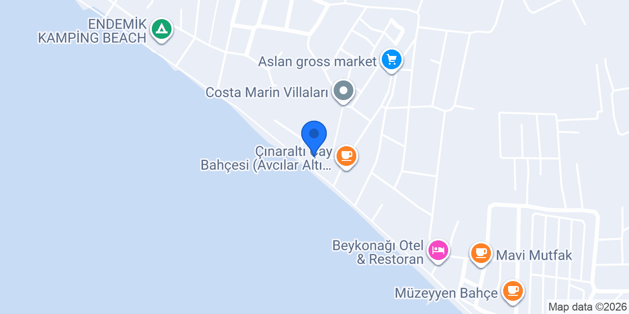 Meriç cafe beach konumu