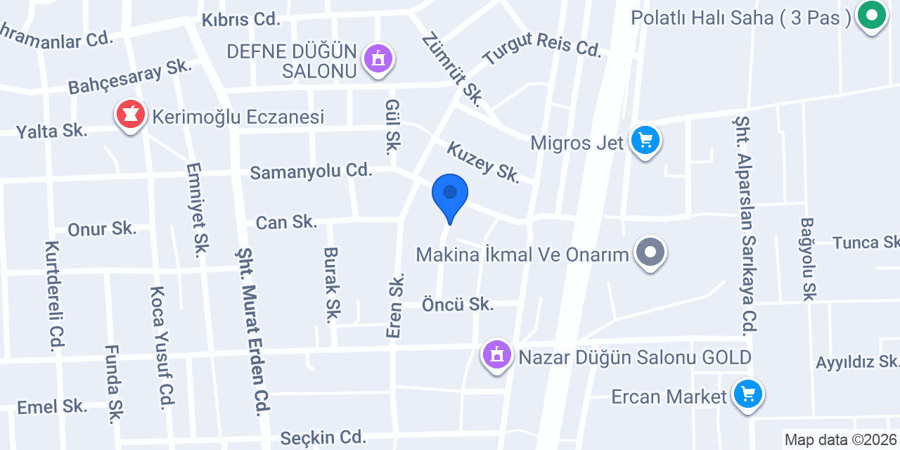 Konaklı Preskat Grc Cephe Sistemleri konumu