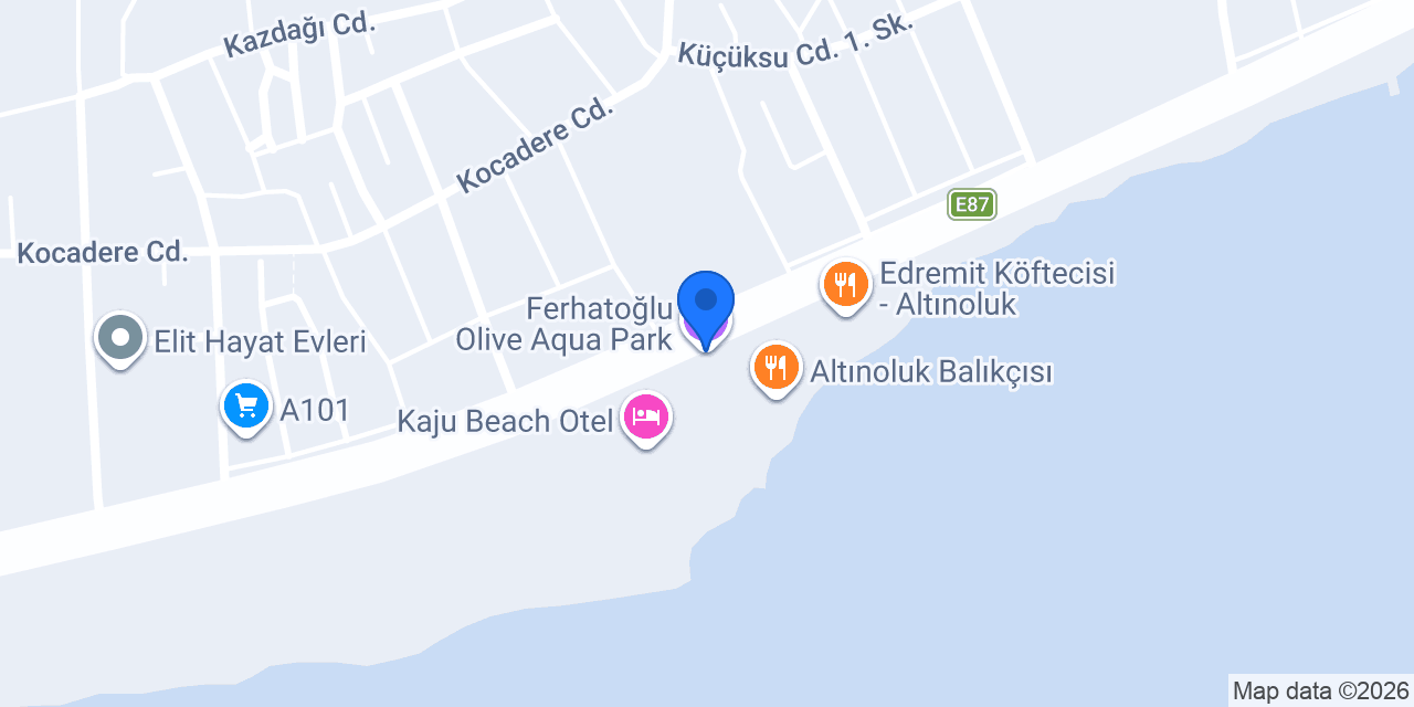 Ferhatoğlu Olive Aqua Park konumu