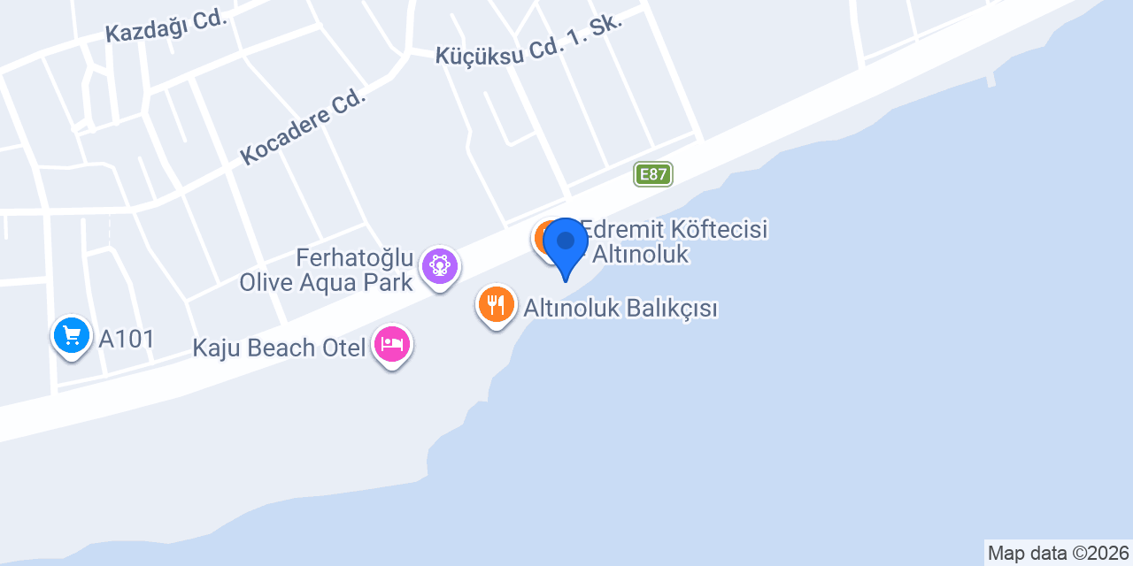 Olive beach konumu
