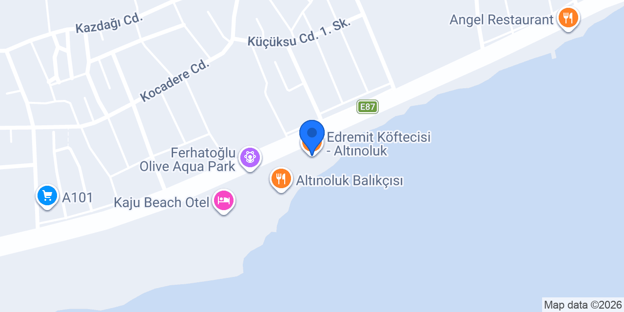 Edremit Köftecisi - Altınoluk konumu
