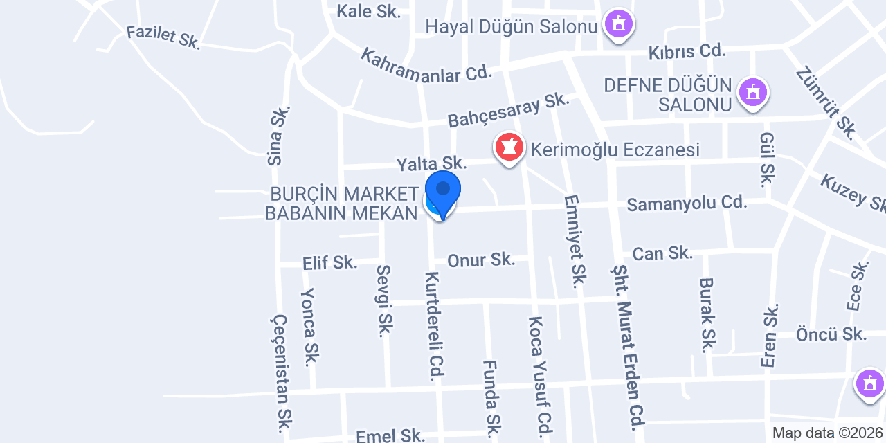 BURÇİN MARKET BABANIN MEKAN konumu