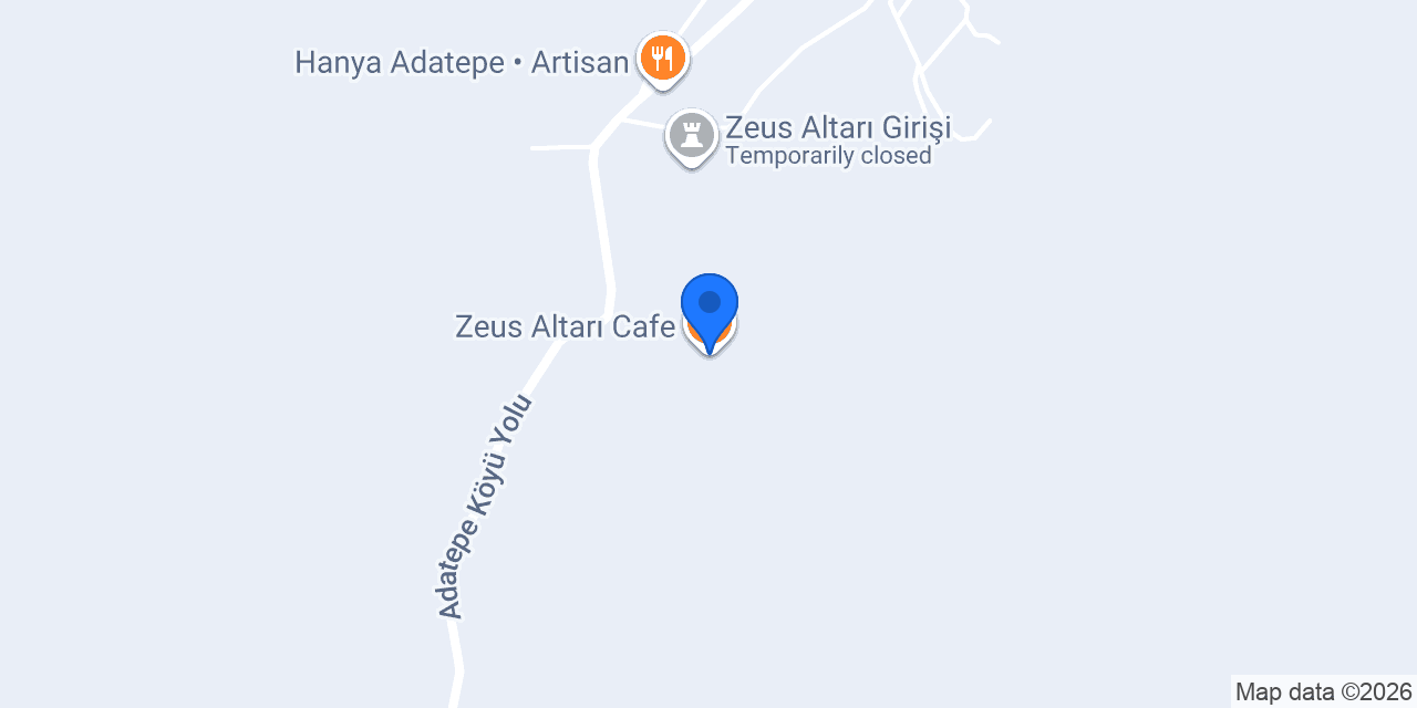 Zeus Altarı Cafe konumu