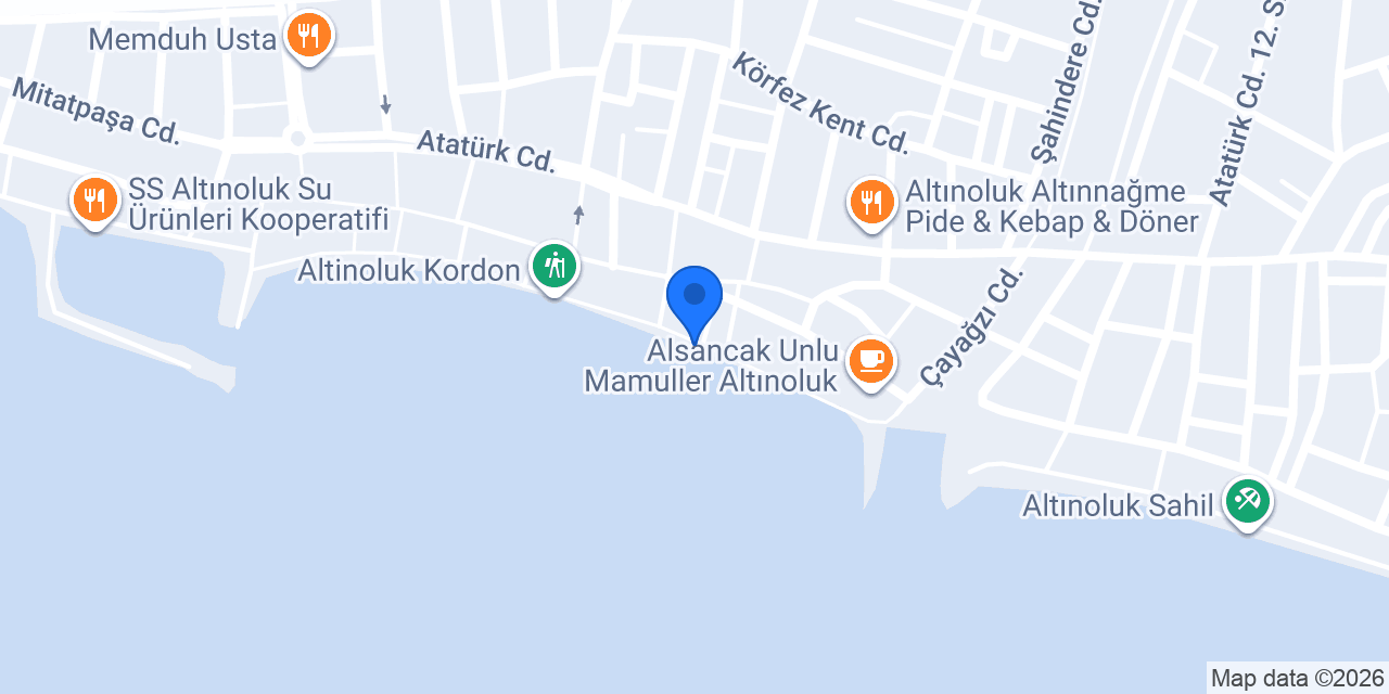 Asmalı Otel Altınoluk konumu
