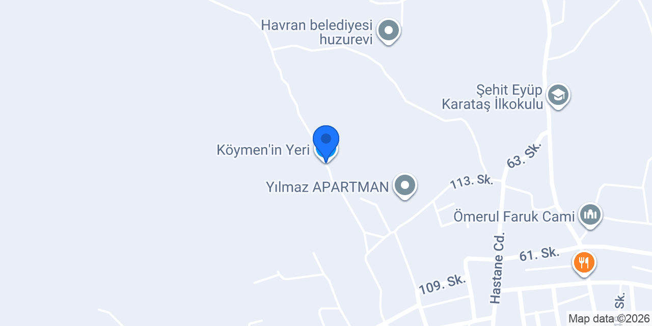 Köymen'in Yeri konumu