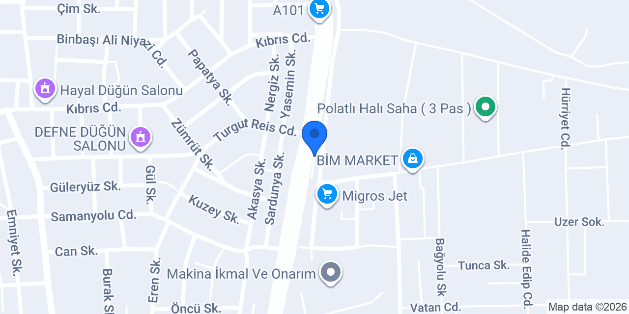Aktif saha betonları konumu