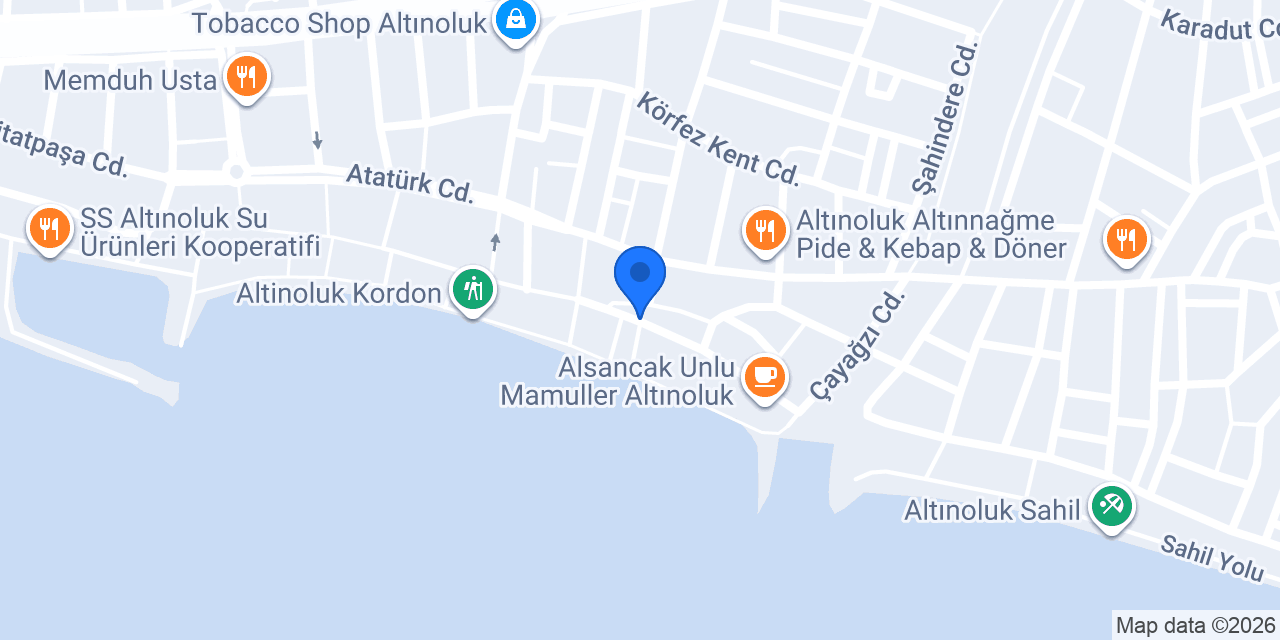 Çınar waffle Altınoluk konumu