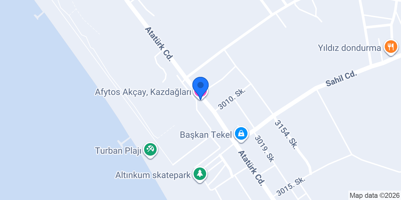 Afytos Akçay, Kazdağları konumu