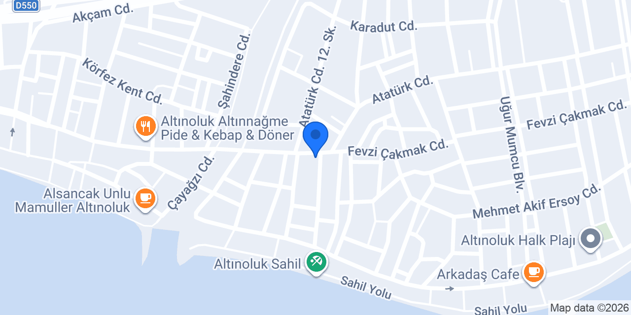 Kutlu Otel Altınoluk konumu