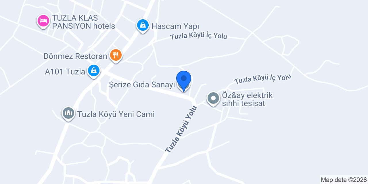 Şerize Gıda Sanayi konumu