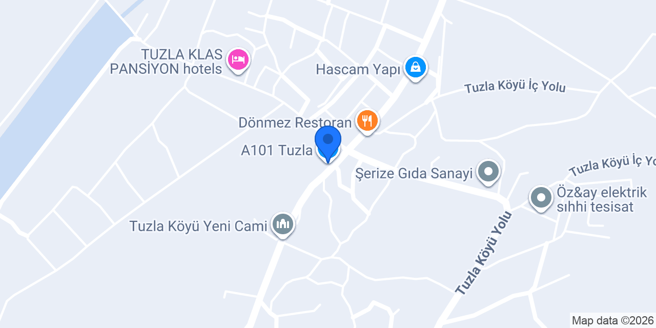 A101 Tuzla konumu