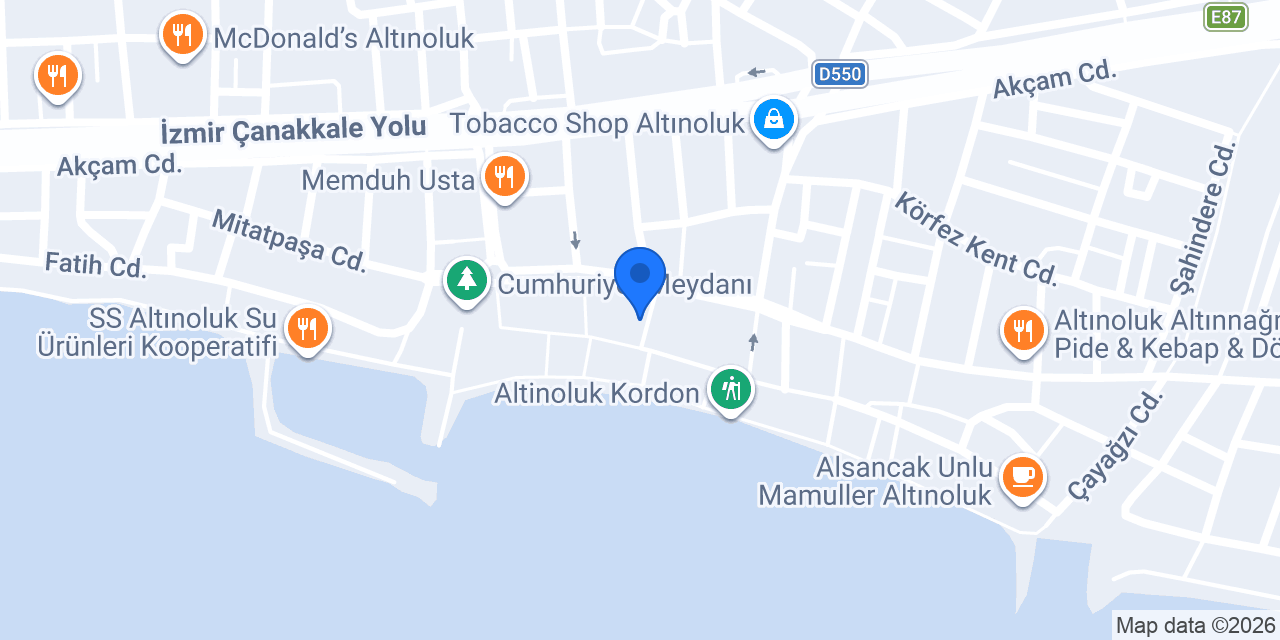 Altınoluk ATA CAFE konumu