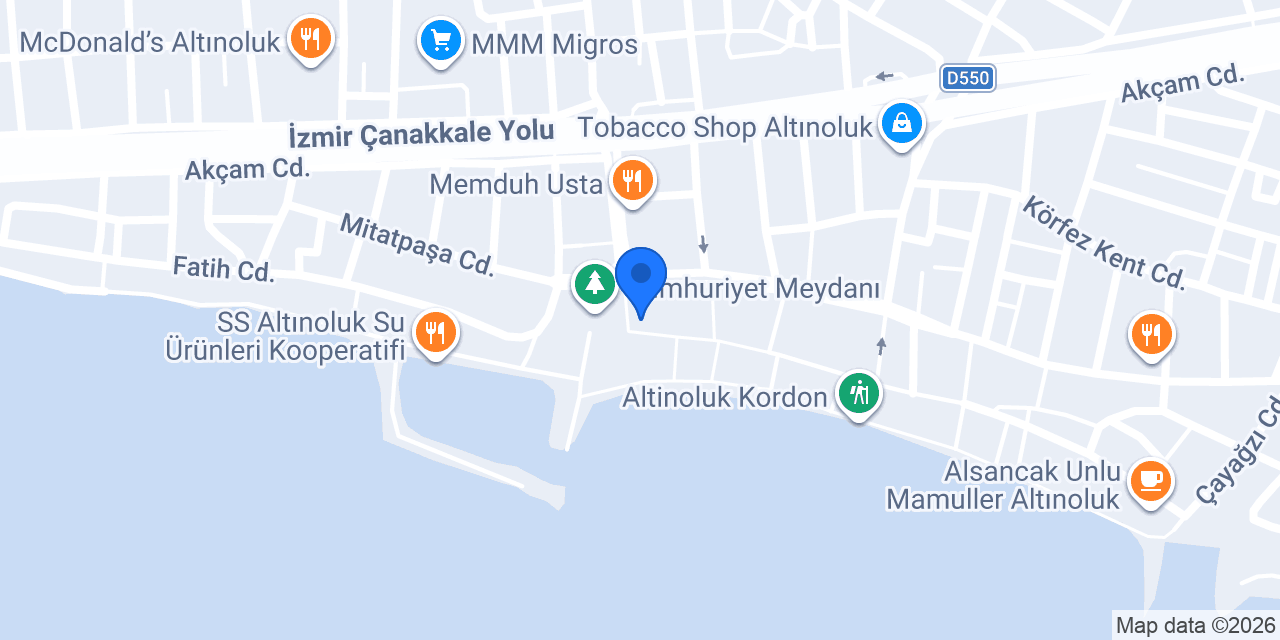Kütük Cafe konumu