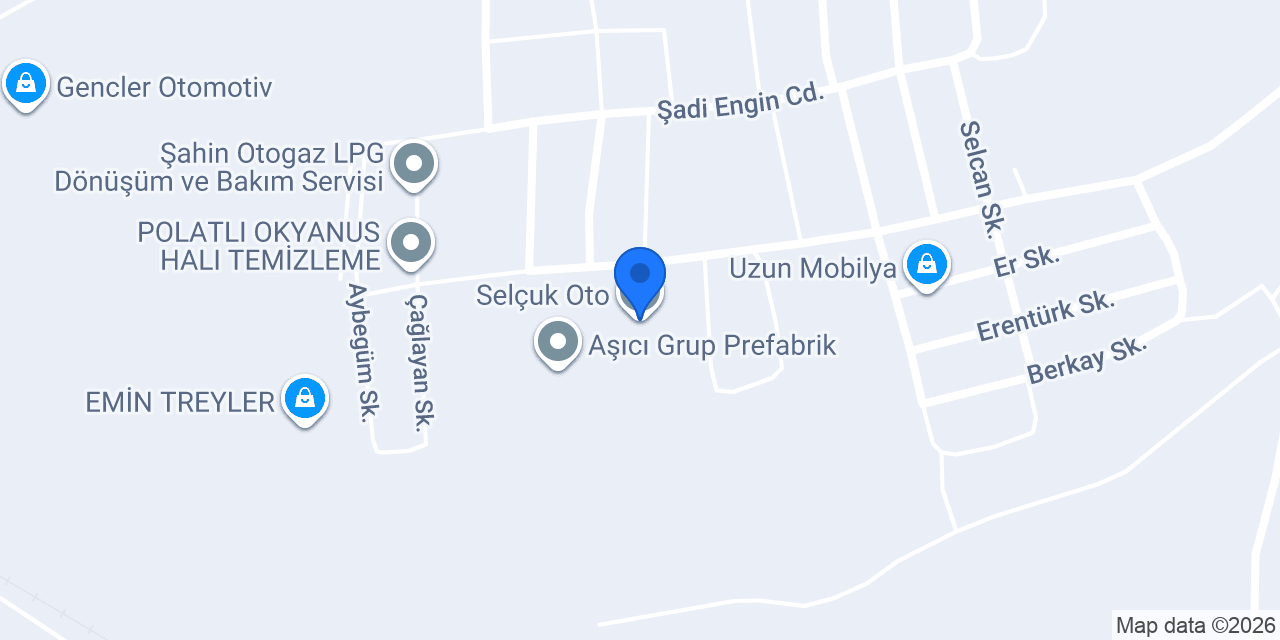 Selçuk Oto konumu