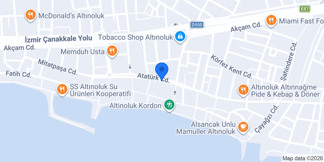 Çakıl Apart Pansiyon / Altınoluk konumu