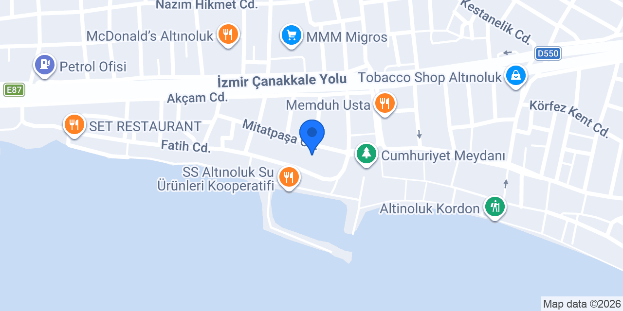 Sarıkız Sofrası Altınoluk konumu