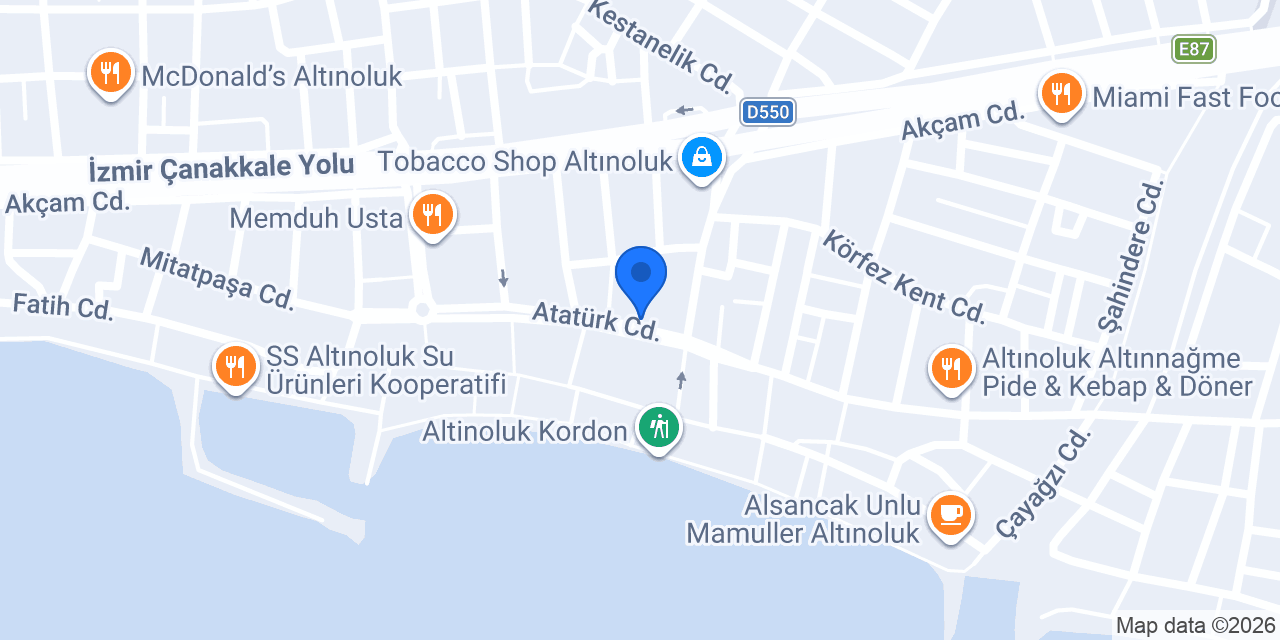 Sahil Taksi Altınoluk konumu