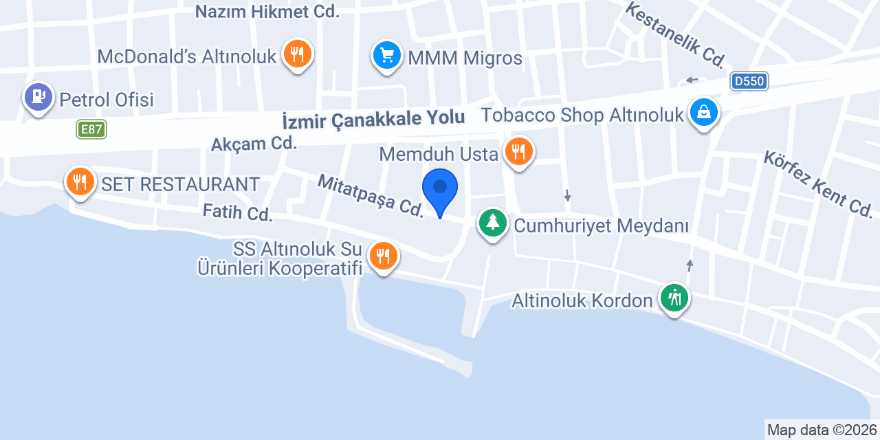 PTT - Altınoluk Şubesi konumu