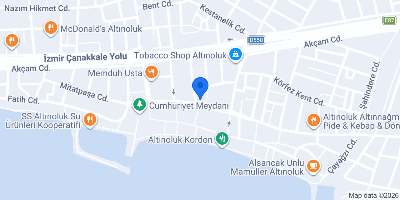 Usçek Elektrik Market konumu