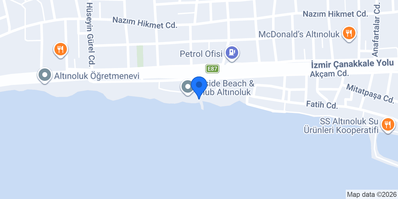 Inside Beach Altınoluk konumu