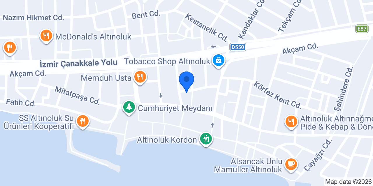Aktif Emlak Altınoluk konumu