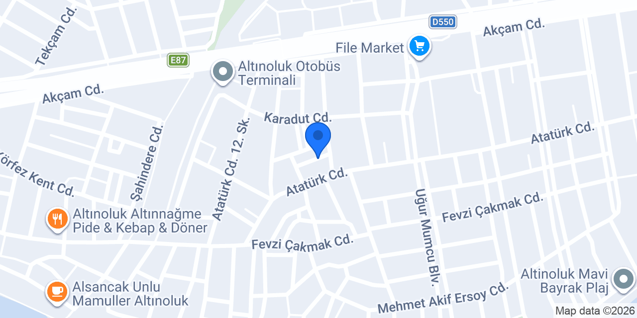 Altınoluk Garaj Taksi konumu