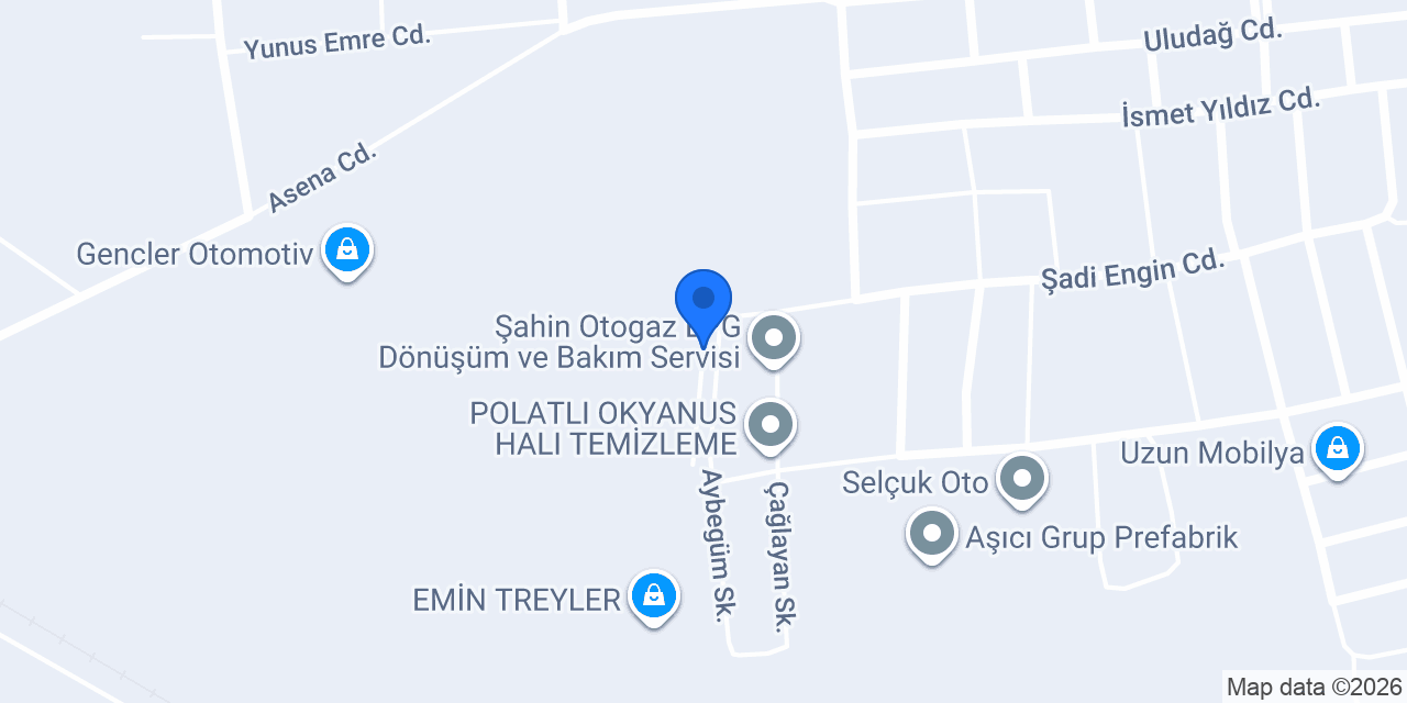 Karaali otomatik kapı ve çatı sistemleri konumu