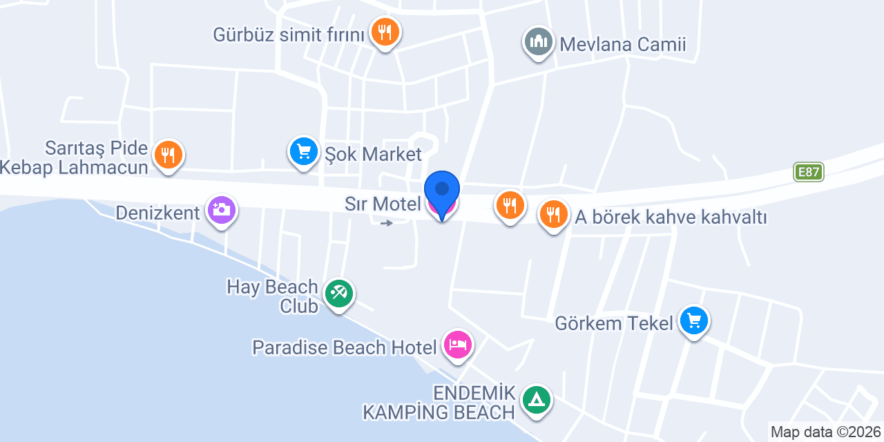 Sır Motel konumu
