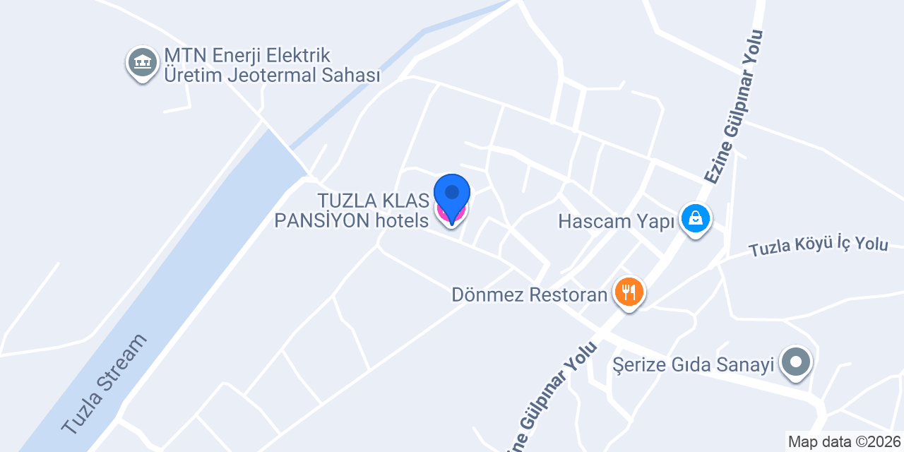 TUZLA KLAS PANSİYON hotels konumu