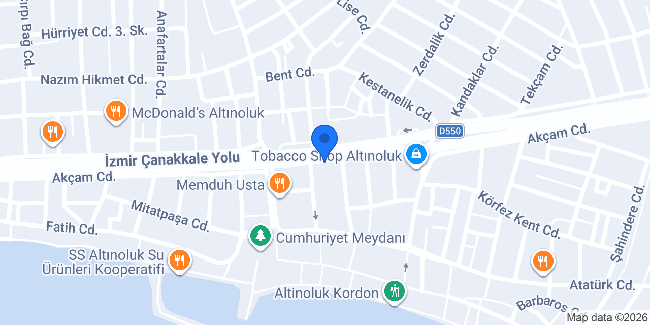 Yurtiçi Kargo Altınoluk konumu