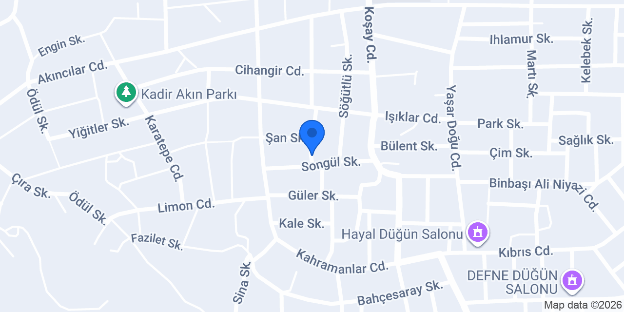 Sakarya Erkek Öğrenci Yurdu konumu