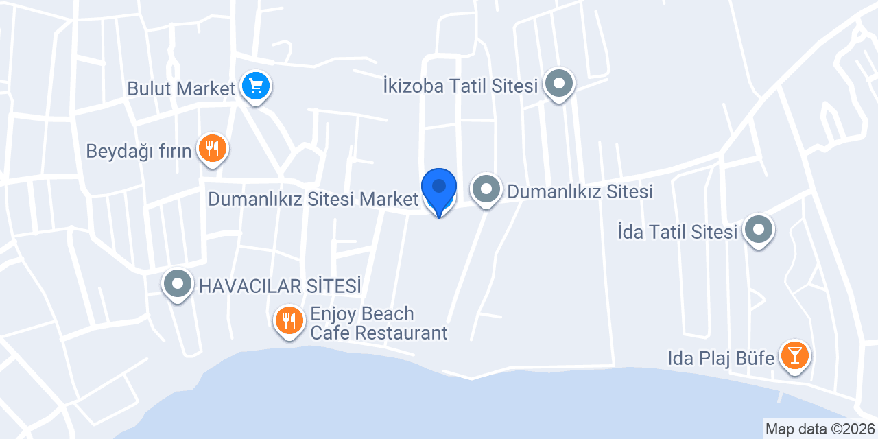 Dumanlıkız Sitesi Market konumu