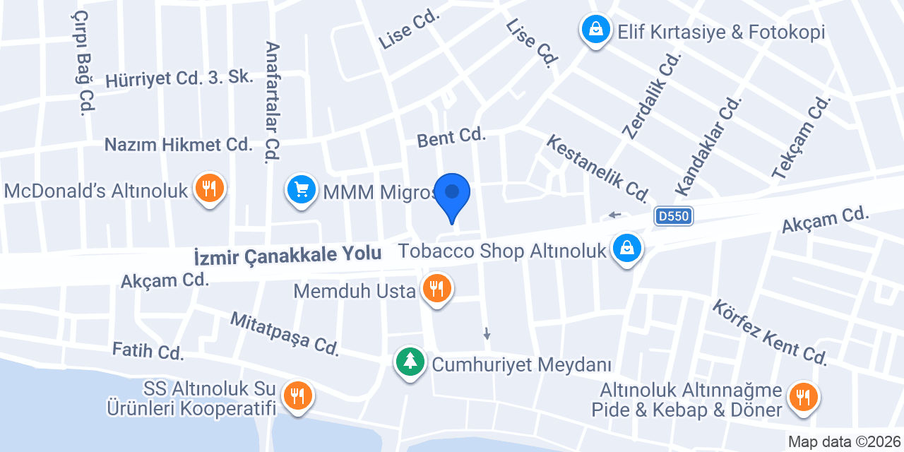 Özgür Yapı Market konumu