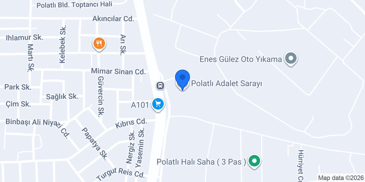 Polatlı Adalet Sarayı konumu