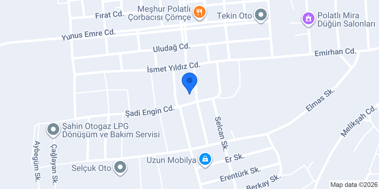 ÖMER OTO BOYA Polatlı konumu