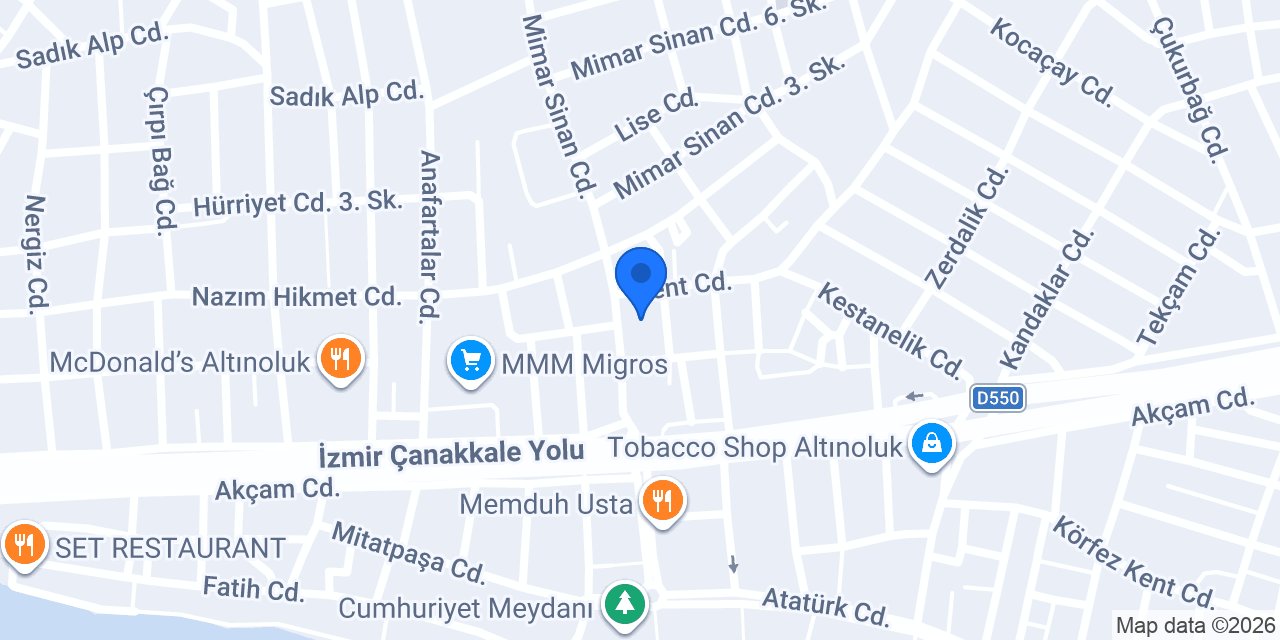 Körfez Pide Kebap konumu