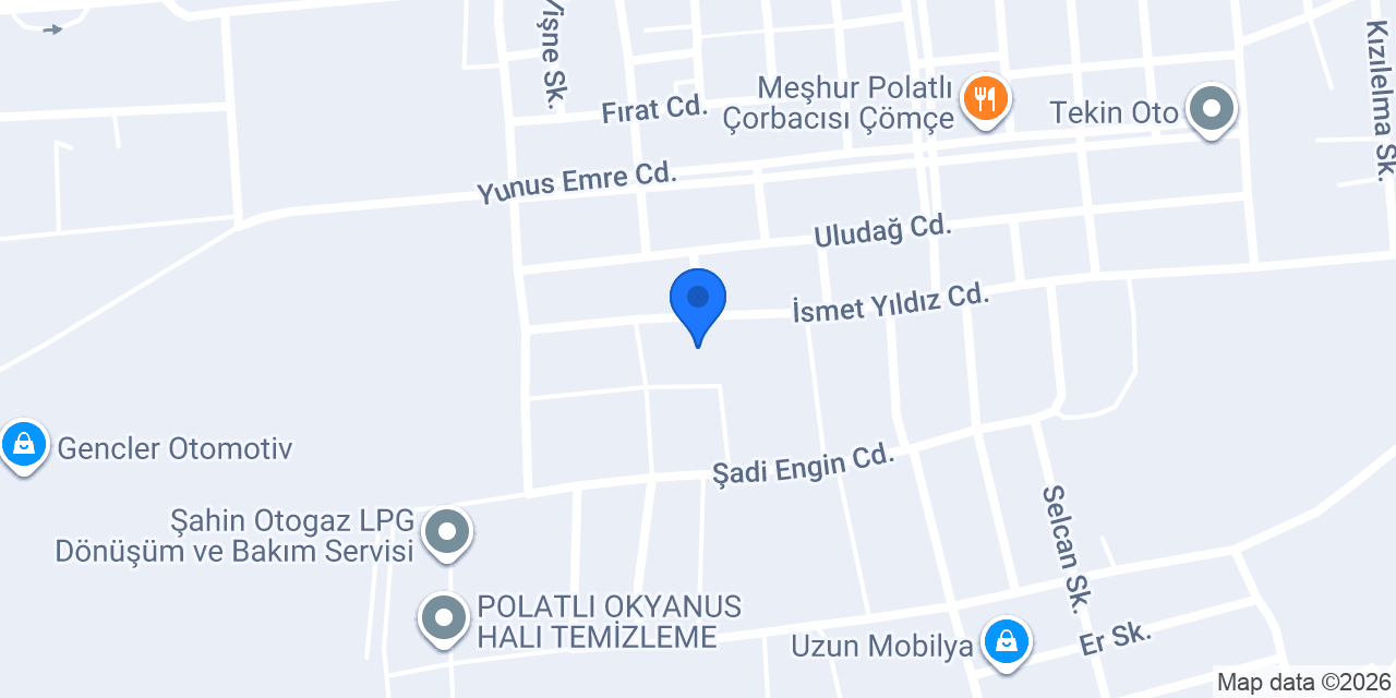 DÖNGEL İNŞAAT PVC KAPI PENCERE konumu