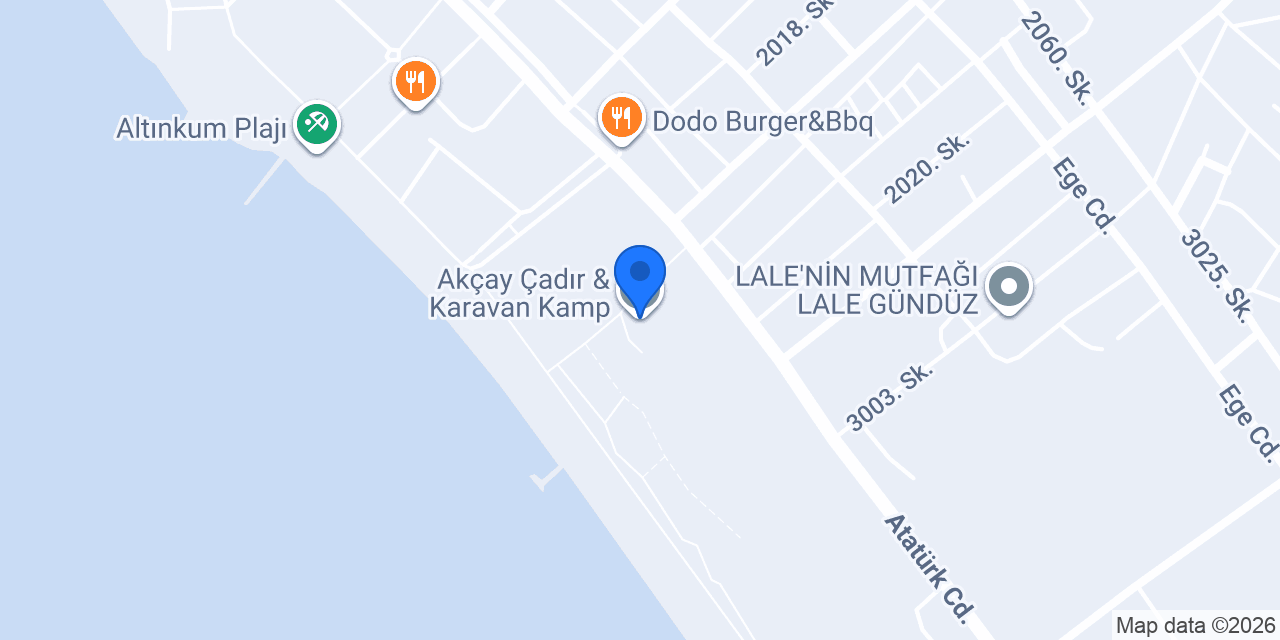 Akçay Çadır & Karavan Kamp konumu