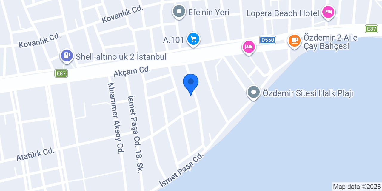 Mekan Cafe Restaurant konumu