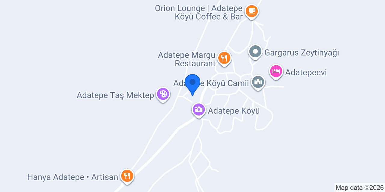 Adatepe Taş Cafe konumu