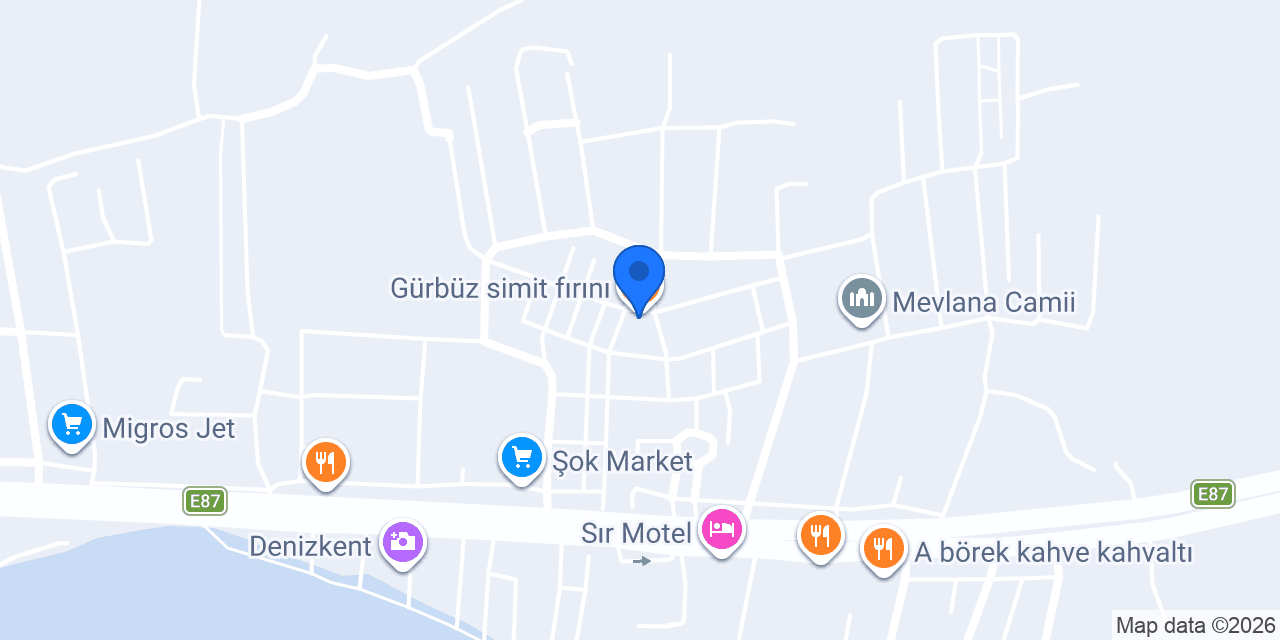 Gürbüz simit fırını konumu