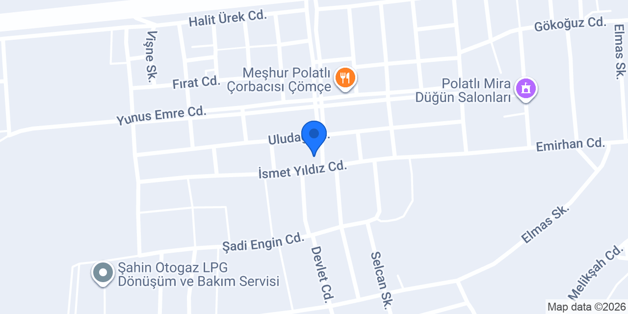 Karaca Oto Tamir konumu