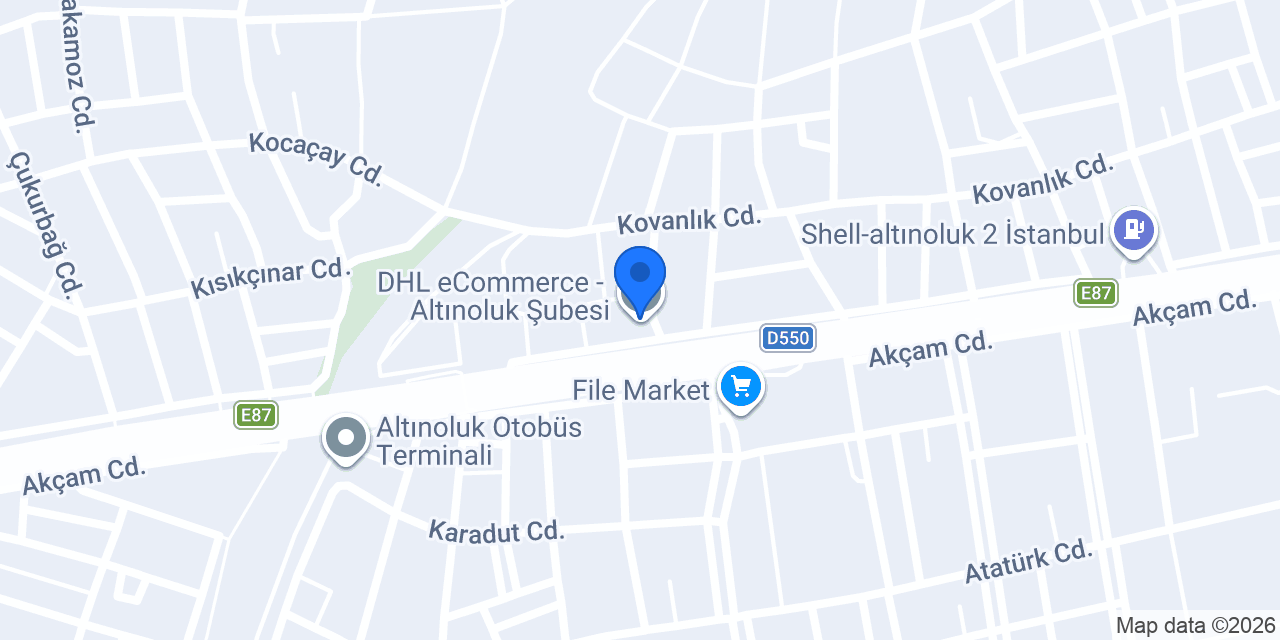 DHL eCommerce - Altınoluk Şubesi konumu