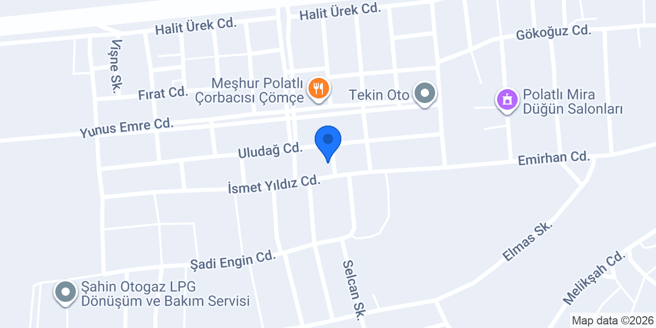 Polatlı Lastik Yol Yardım konumu