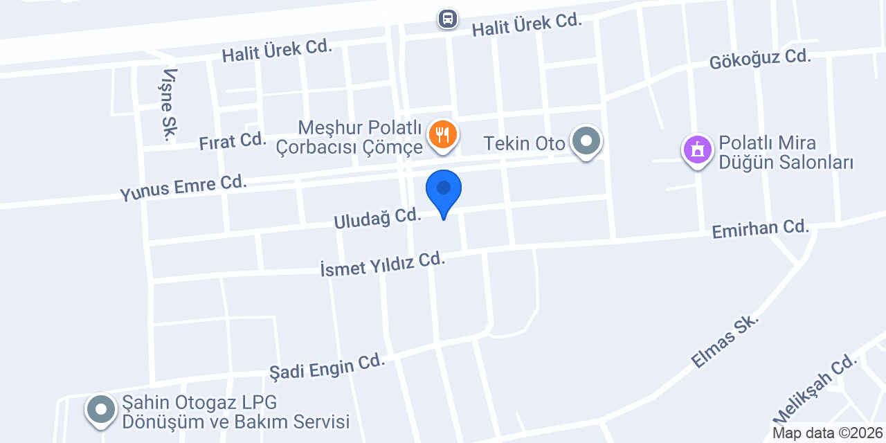 Özdemir Mobilya konumu