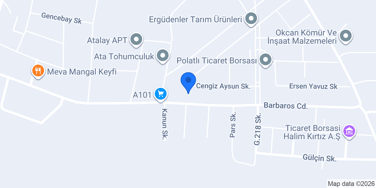 Dörtel Tarım Ürünleri konumu