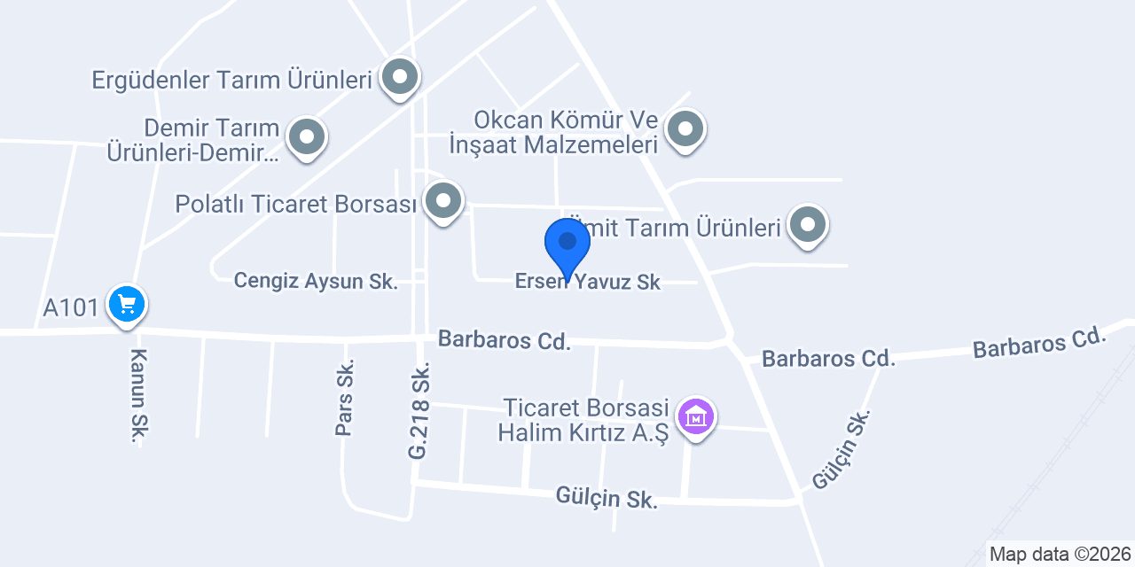 EVREN KOYUNCU TARIM ÜRÜNLERI konumu