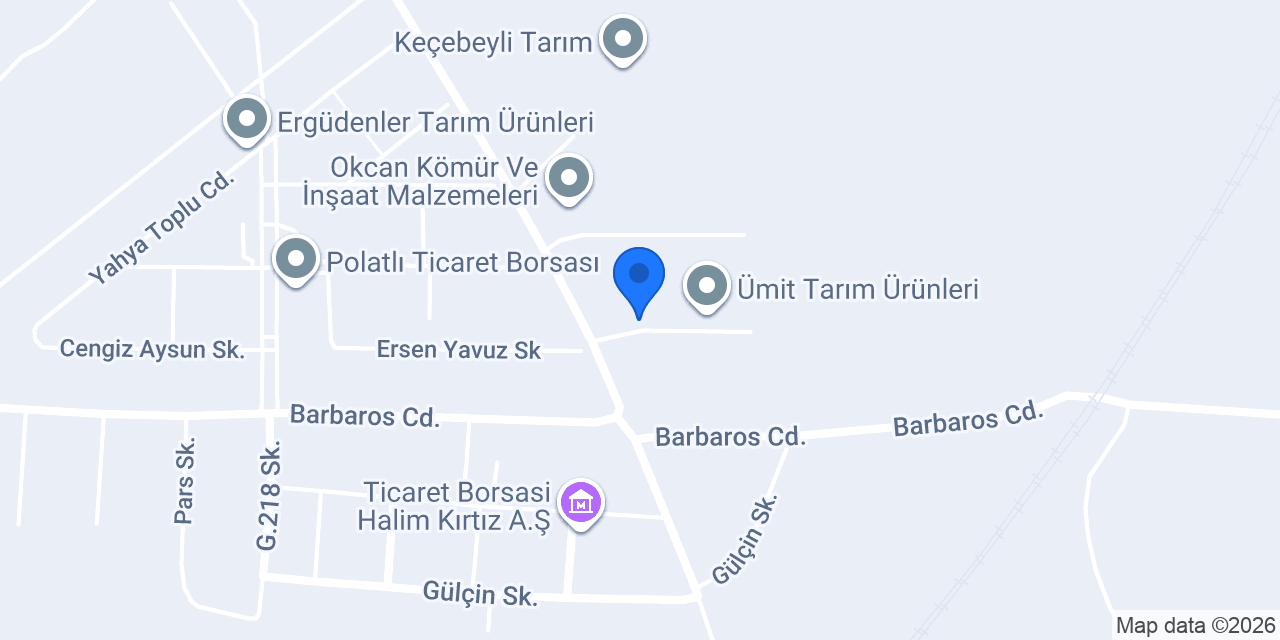 Erkan Bozkuş Tarım Ürünleri konumu
